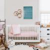 imageBurts Bees Baby  Fitted Crib Sheet Girls Boys ampamp Unisex 100 Organic Cotton Crib Sheet for Standard Crib ampamp Toddler Mattresses Pack of 2Pink Solid