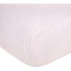 imageBurts Bees Baby  Fitted Crib Sheet Girls Boys ampamp Unisex 100 Organic Cotton Crib Sheet for Standard Crib ampamp Toddler Mattresses Pack of 2Pink Stripe