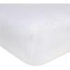 imageBurts Bees Baby  Fitted Crib Sheet Girls Boys ampamp Unisex 100 Organic Cotton Crib Sheet for Standard Crib ampamp Toddler Mattresses Pack of 2White Solid