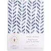 imageBurts Bees Baby  Fitted Crib Sheet Girls Boys ampamp Unisex 100 Organic Cotton Crib Sheet for Standard Crib ampamp Toddler Mattresses Pack of 2Indigo Pattern