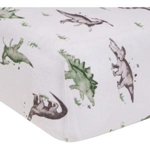 imageBurts Bees Baby  Fitted Crib Sheet Girls Boys ampamp Unisex 100 Organic Cotton Crib Sheet for Standard Crib ampamp Toddler Mattresses Pack of 2Happy Herbivores