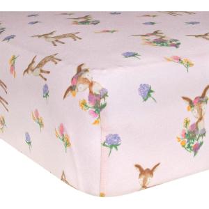 imageBurts Bees Baby  Fitted Crib Sheet Girls Boys ampamp Unisex 100 Organic Cotton Crib Sheet for Standard Crib ampamp Toddler Mattresses Pack of 2Sweet Doe