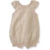 imageBurts Bees Baby Baby Girls Bubble Romper 100 Organic Cotton Onepiece Bubble Shortall and Layette Set Girl OutfitFossil Dotted Muslin