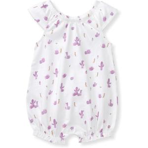 imageBurts Bees Baby Baby Girls Bubble Romper 100 Organic Cotton Onepiece Bubble Shortall and Layette Set Girl OutfitDesert Life