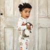 imageBurts Bees Baby Children Pajamas 2Piece Sleeve Tee and Long Pant Cotton Pj Set Sizes Months to 12 YearsSantas Little Helper