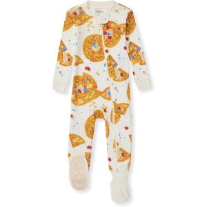 imageBurts Bees Baby Baby Boys Sleeper Pjs 100 Organic Cotton Onepiece Footie Zip Up Jumpsuit Snug Fit PajamasWaffle Sunday