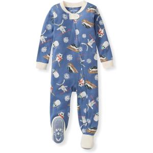 imageBurts Bees Baby babyboys Sleeper Pjs 100 Organic Cotton Onepiece Footie Zip Up Jumpsuit Snug Fit PajamasMeet Me on the Mountain