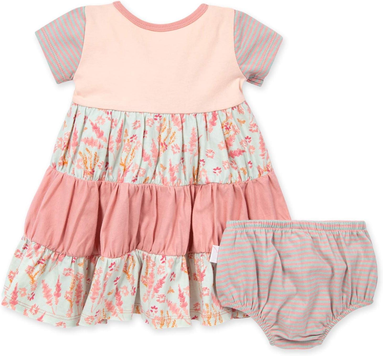 imageBurts Bees Baby BabyGirls Dress Infant ampamp Toddler Short ampamp LongSleeve 100 Organic CottonWyoming Wild Flowers