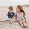 imageBurts Bees Baby Baby Boys Tee and Short SetHenley Tee  Seersucker Shorts