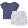 imageBurts Bees Baby Baby Boys Tee and Short SetHenley Tee  Seersucker Shorts