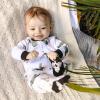 imageBurts Bees Baby Boys OnePiece Sleep and Play 100 Organic Cotton PJsToucan