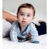 imageBurts Bees Baby Boys OnePiece Sleep and Play 100 Organic Cotton PJsWatercolor Chevron