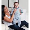 imageBurts Bees Baby Boys OnePiece Sleep and Play 100 Organic Cotton PJsWatercolor Chevron
