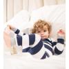 imageBurts Bees Baby Girls 2Piece Long Sleeve Tee and Pants Organic Cotton Pajama SetWatercolor Chevron