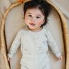 imageBurts Bees Baby Unisex 3Piece Bodysuit and Pant Set 100 Organic Cotton Infant OutfitBlue Amsterdam