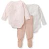 imageBurts Bees Baby Unisex 3Piece Bodysuit and Pant Set 100 Organic Cotton Infant OutfitDitsy Floret