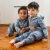 imageBurts Bees Baby babyboys Baby Boys 100 Organic Cotton Button Down JumpsuitFlint Acid Wash