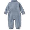 imageBurts Bees Baby babyboys Baby Boys 100 Organic Cotton Button Down JumpsuitFlint Acid Wash
