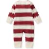 imageBurts Bees Baby babyboys Jumpsuit 100 Organic Cotton Onepiece Short Sleeve Long Sleeve CoverallRugby Peace Stripe