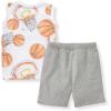 imageBurts Bees Baby babyboys Shirt and Pant Set Top ampamp Bottom Outfit Bundle 100 Organic CottonBasketball