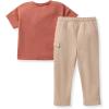 imageBurts Bees Baby babyboys Shirt and Pant Set Top ampamp Bottom Outfit Bundle 100 Organic CottonCedar