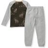 imageBurts Bees Baby babyboys Shirt and Pant Set Top ampamp Bottom Outfit Bundle 100 Organic CottonDesert Wolves Set