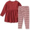 imageBurts Bees Baby babygirls Long Sleeve Top and Pant Set 100 Organic Cotton OutfitBrick Thermal