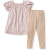 imageBurts Bees Baby babygirls Short Sleeve Top and Leggings Set Outfit Bundle 100 Organic CottonFarmhouse Floral