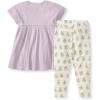 imageBurts Bees Baby babygirls Short Sleeve Top and Leggings Set Outfit Bundle 100 Organic CottonFresh Herbs