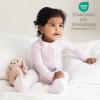 imageBurts Bees Baby unisexbaby Honeysoft Sleeper Pajamas Zip Front Nonslip Footed Footie Pjs Organic Cotton ampamp LyocellLavender Jersey Slub