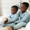 imageBurts Bees Baby unisexbaby Honeysoft Sleeper Pajamas Zip Front Nonslip Footed Footie Pjs Organic Cotton ampamp LyocellMountain Blue Thermal