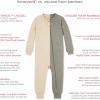 imageBurts Bees Baby unisexbaby Honeysoft Sleeper Pajamas Zip Front Nonslip Footed Footie Pjs Organic Cotton ampamp LyocellMountain Blue Thermal