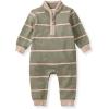 imageBurts Bees Baby babyboys 100 Organic Cotton Onepiece Long Sleeve High Neck Jumpsuit CoverallsHolland Stripe