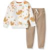 imageBurts Bees Baby babygirls Shirt and Pant Set Long Sleeve Top ampamp Bottom Outfit Bundle 100 Organic CottonHappy Harvest