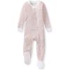 imageBurts Bees Baby babygirls Sleeper Pajamas 100 Organic Cotton Soft Onepiece Pjs Diagonal Zip Up Jumpsuit Snug Fit Footie With Snap Tab
