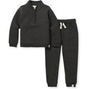 imageBurts Bees Baby Baby Boys Tee and Short SetAsh Quilted Set