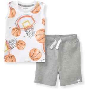 imageBurts Bees Baby Baby Boys Tee and Short SetBasketball