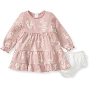 imageBurts Bees Baby Baby Girls Dress Infant ampamp Toddler Short ampamp LongSleeve 100 Organic CottonLittle Wild Flower