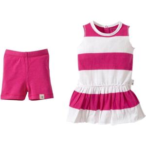 imageBurts Bees Baby BabyGirls Dress Infant ampamp Toddler Short ampamp LongSleeve 100 Organic CottonHibiscus