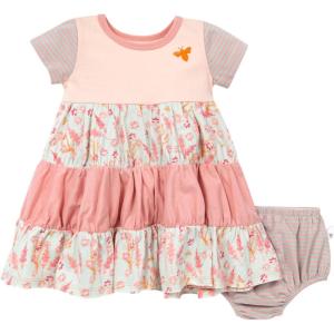 imageBurts Bees Baby BabyGirls Dress Infant ampamp Toddler Short ampamp LongSleeve 100 Organic CottonWyoming Wild Flowers