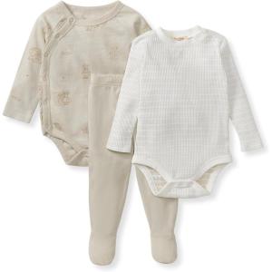 imageBurts Bees Baby Unisex 3Piece Bodysuit and Pant Set 100 Organic Cotton Infant OutfitMouse House
