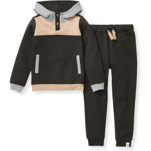 imageBurts Bees Baby babyboys Hoodie and Pant Set Top ampamp Bottom Outfit Bundle 100 Organic CottonShadow Colorblocked