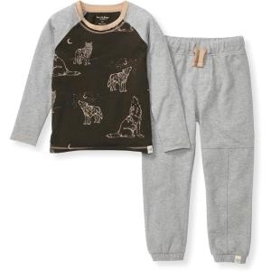imageBurts Bees Baby babyboys Shirt and Pant Set Top ampamp Bottom Outfit Bundle 100 Organic CottonDesert Wolves Set