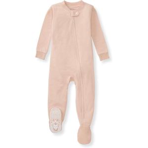 imageBurts Bees Baby unisexbaby Honeysoft Sleeper Pajamas Zip Front Nonslip Footed Footie Pjs Organic Cotton ampamp LyocellApple Jersey Slub