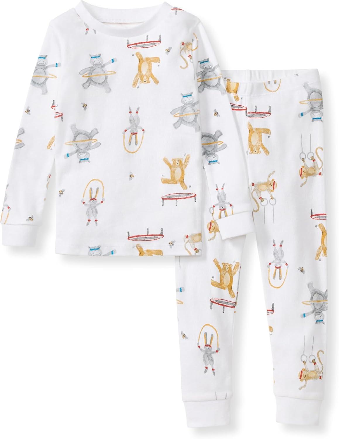 imageBurts Bees Baby Boys 2Piece Long Sleeve Tee and Pants Organic Cotton Pajama SetHockey Season