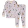 imageBurts Bees Baby Girls Pajamas 2Piece Long Sleeve Tee and Pants Organic Cotton PJ SetMiss Moo