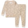 imageBurts Bees Baby Girls Pajamas 2Piece Long Sleeve Tee and Pants Organic Cotton PJ SetWhimsical Floral