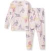 imageBurts Bees Baby Girls Pajamas 2Piece Long Sleeve Tee and Pants Organic Cotton PJ SetYogi Elephants