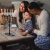 imageBurts Bees Baby and Family Matching Holiday Organic Cotton PajamasMenorah