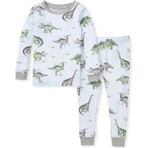 imageBurts Bees Baby Girls Pajamas 2Piece Long Sleeve Tee and Pants Organic Cotton PJ SetHappy Herbivores